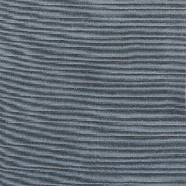 Cool slate grey-blue textile with closely spaced horizontal micro-ridges and subtle tonal banding