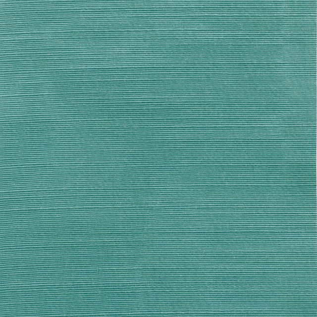 Muted aqua-teal fabric with fine horizontal ribbed texture