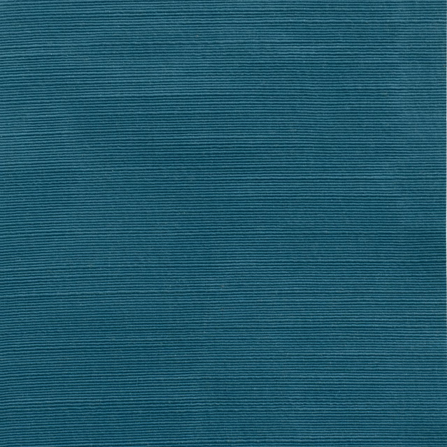 Deep petrol teal fabric with fine horizontal ribbing and subtly varied woven texture