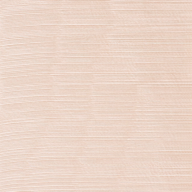 Pale blush rosa fabric with fine horizontal ivory stripes and a softly textured surface