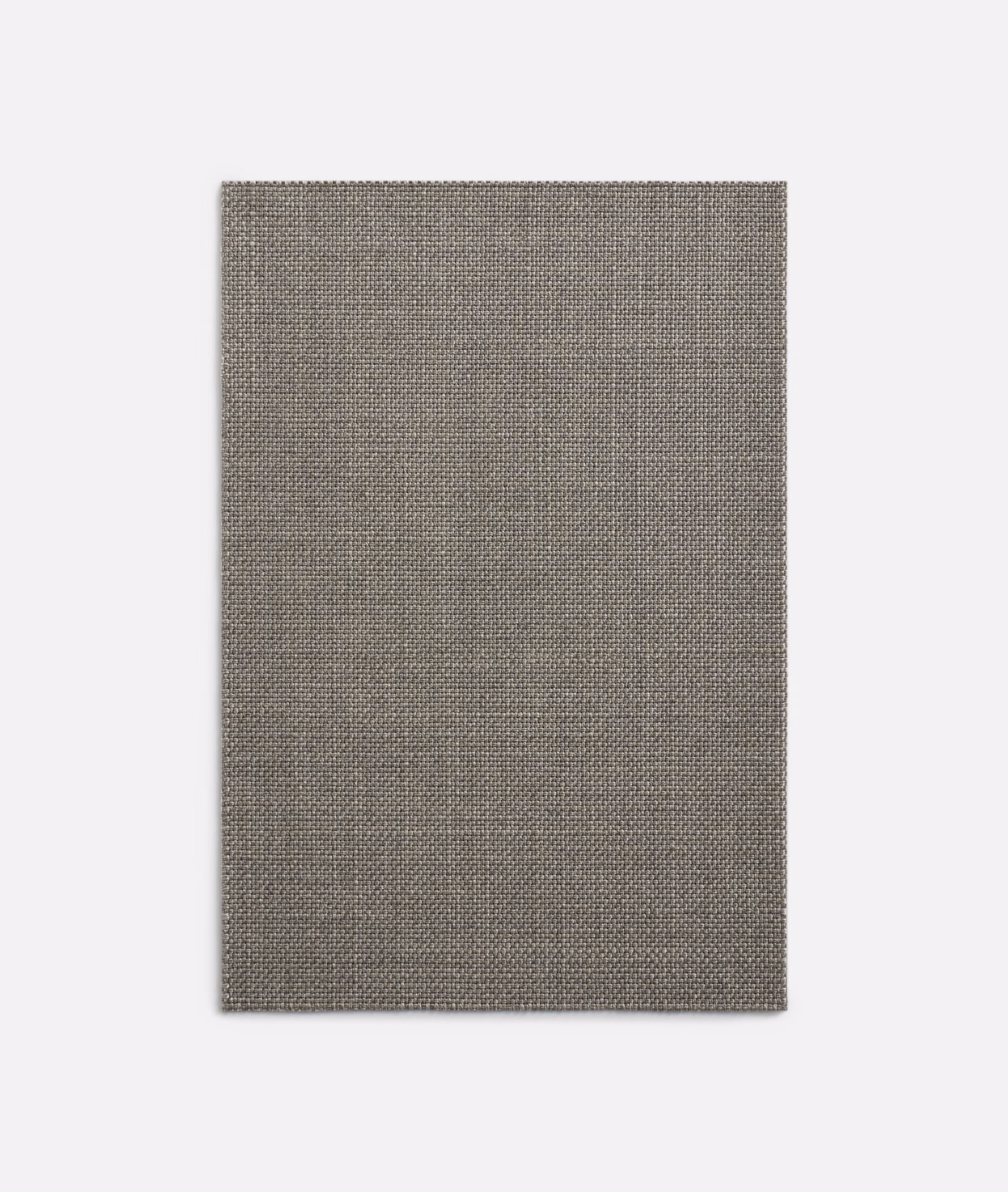 Warm taupe-grey plain weave with fine crosshatch texture on a rectangular swatch