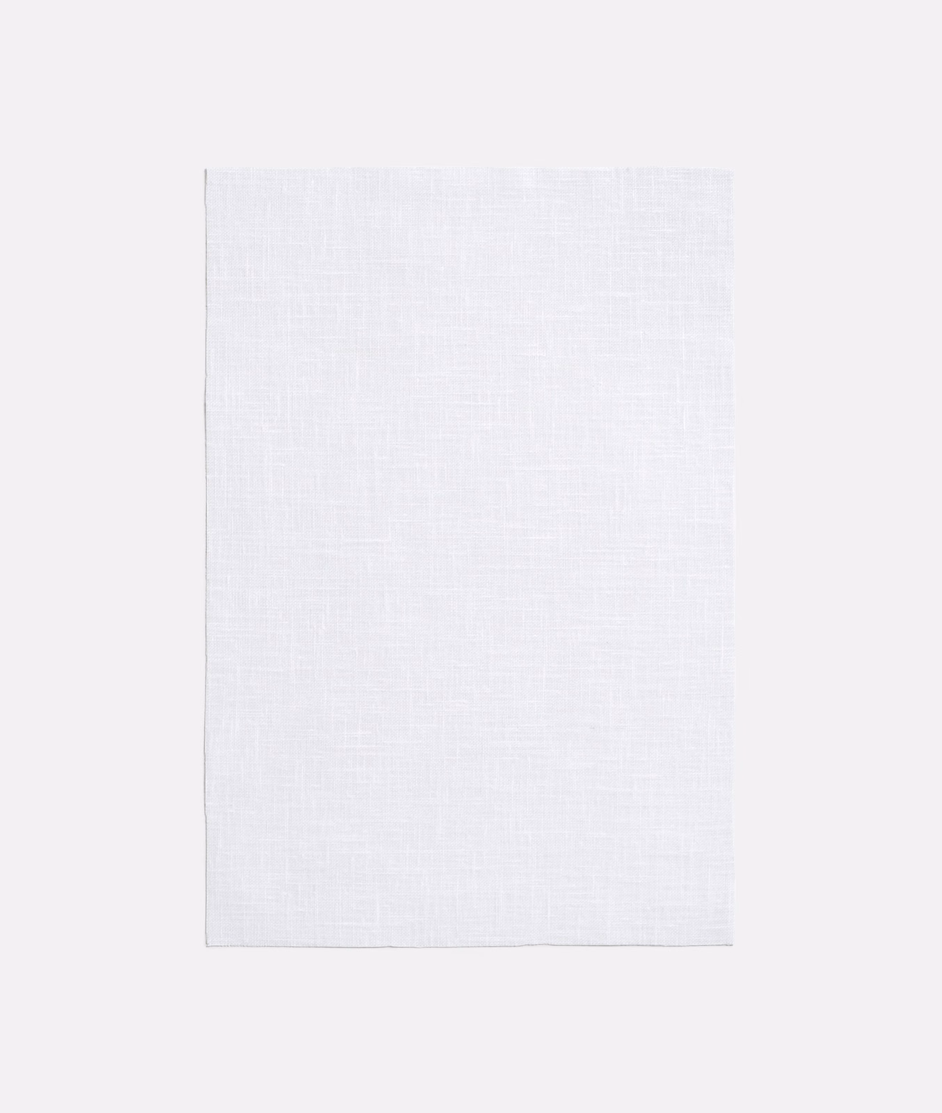 Cool snowy-white fabric with a subtle fine crossweave and softly greyed texture