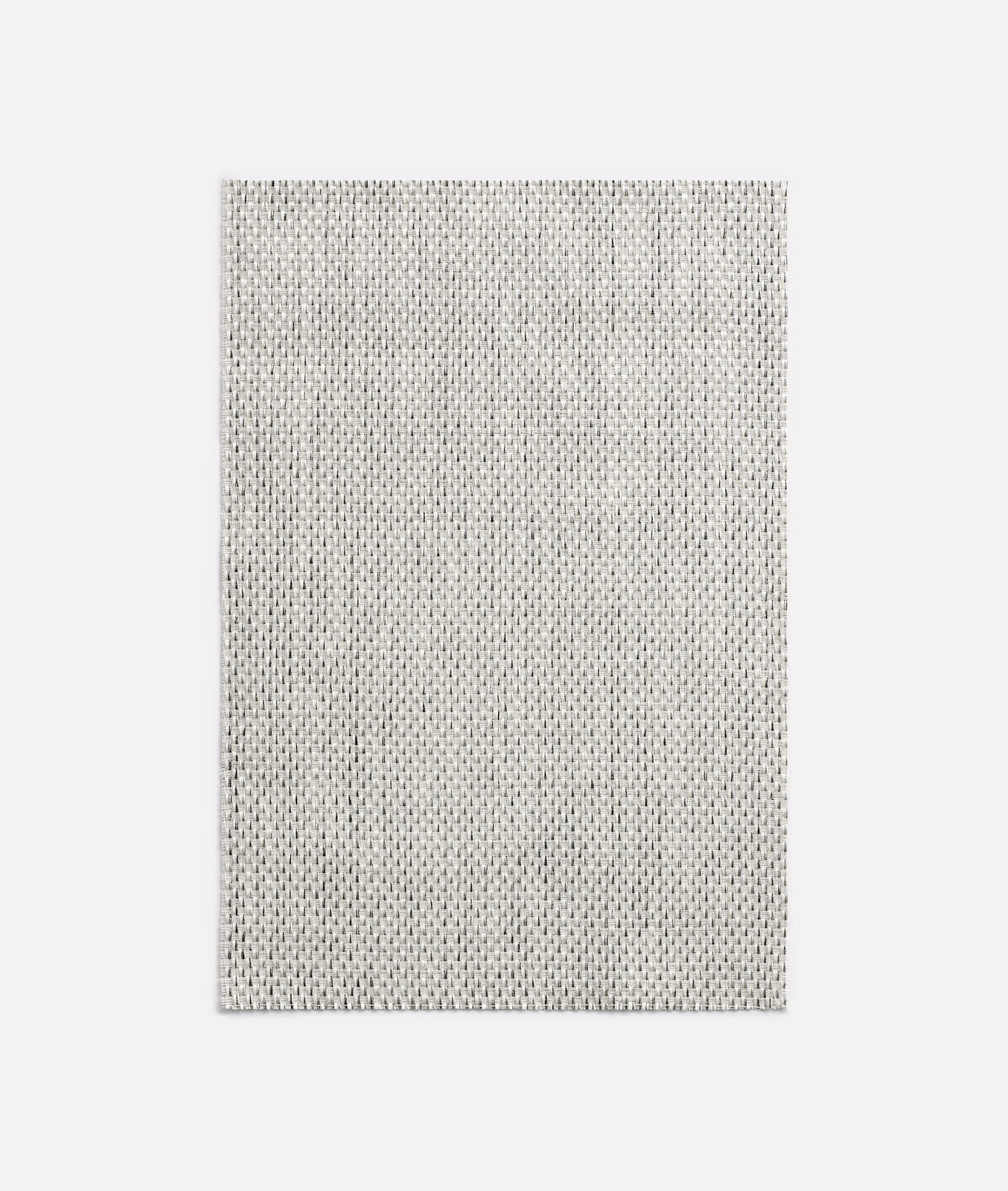 Pale pearl-grey Luca R fabric with a compact, evenly checked woven texture