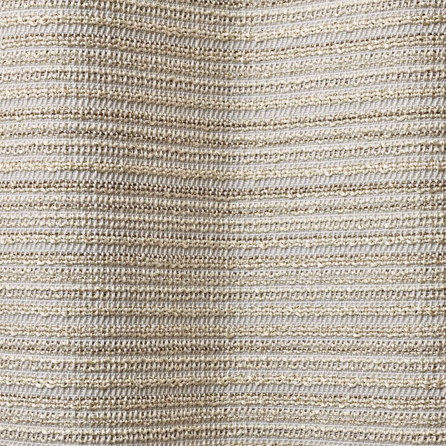 Warm white woven fabric with horizontal ridges and fine taupe flecks
