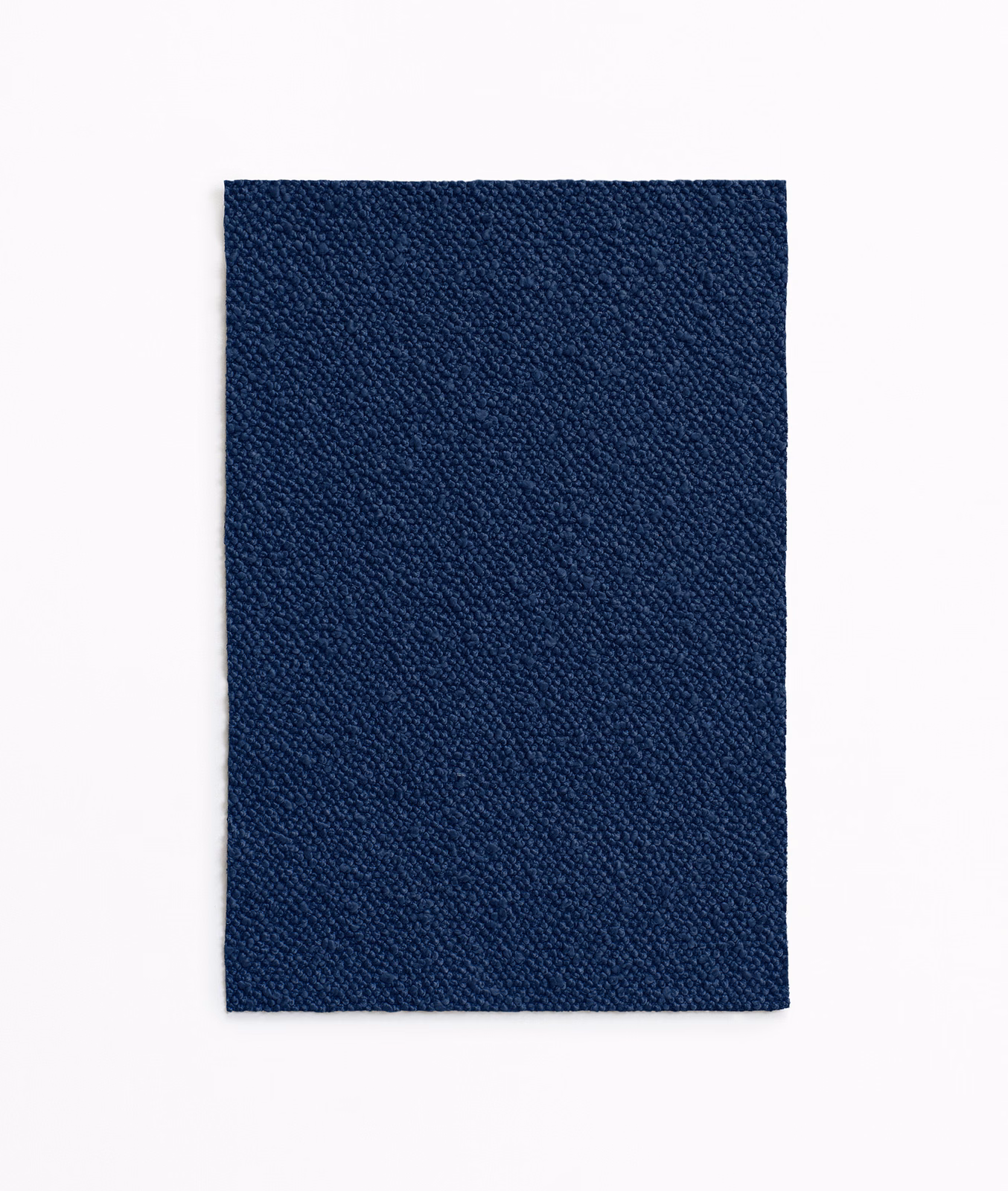 Deep admiral-blue textile swatch with fine pebbled weave and subtle tonal variation