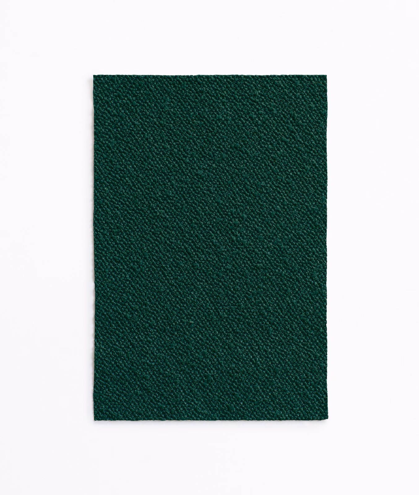 Dense deep forest green weave with subtly pebbled diagonal texture