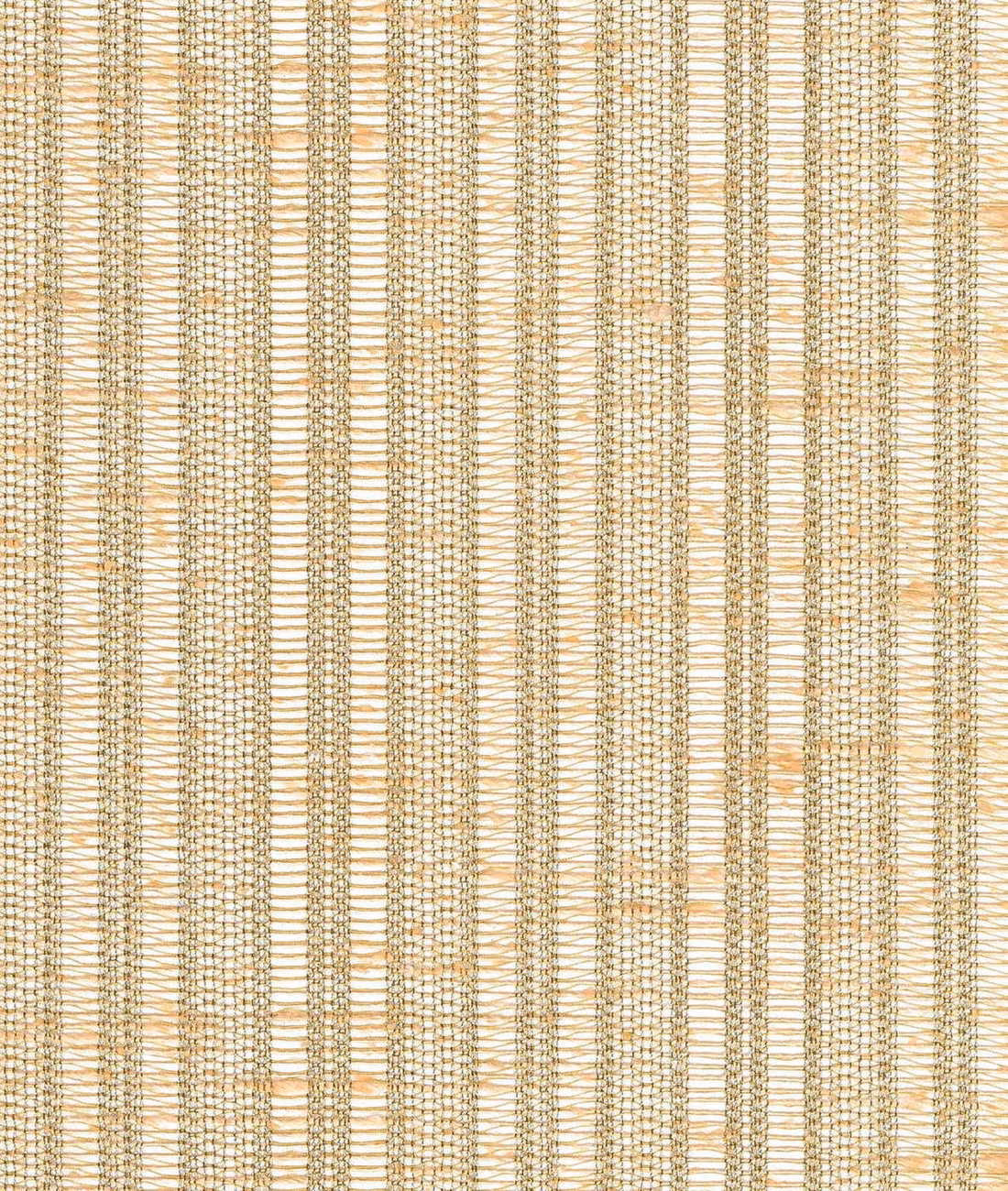 Sandy sabbia woven swatch with cream ground and irregular taupe vertical stripes