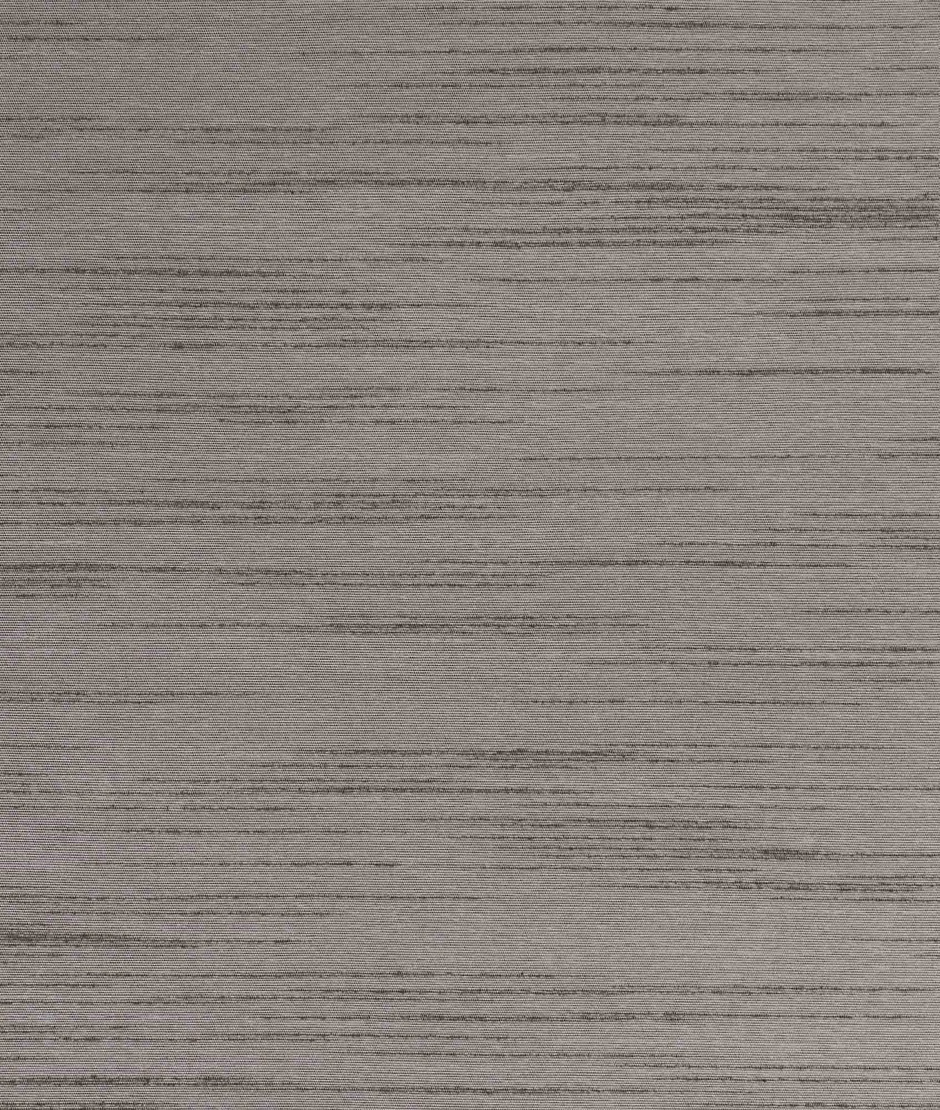 Close-up of cool stone-grey fabric with fine irregular horizontal dark striations