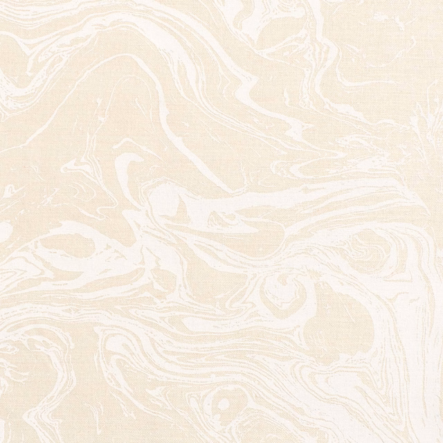 Pale ivory textile with white swirling marbled lines and fine woven grain