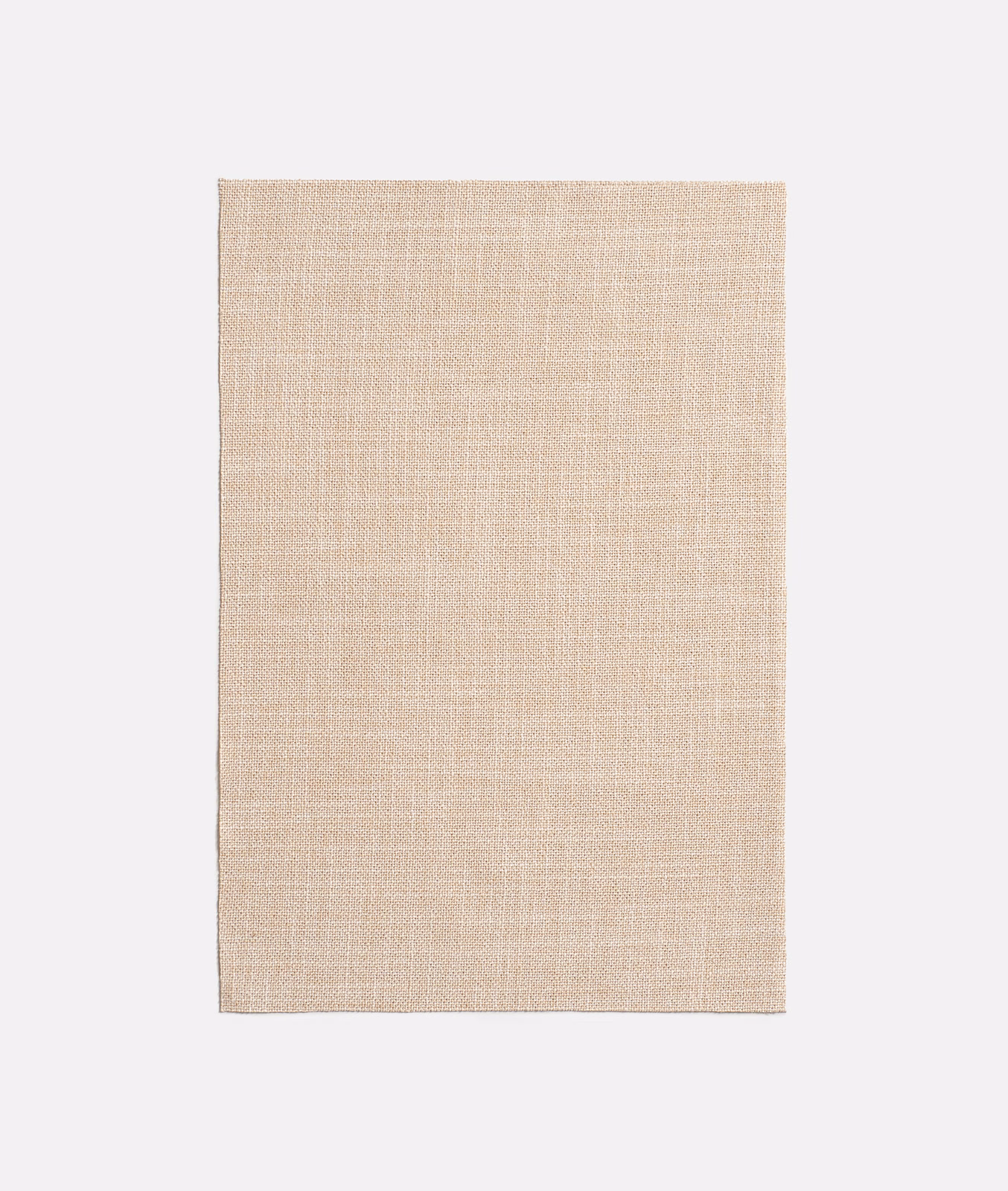 Pale warm linen-beige Medley Lino swatch showing a fine, softly crosshatched plain weave