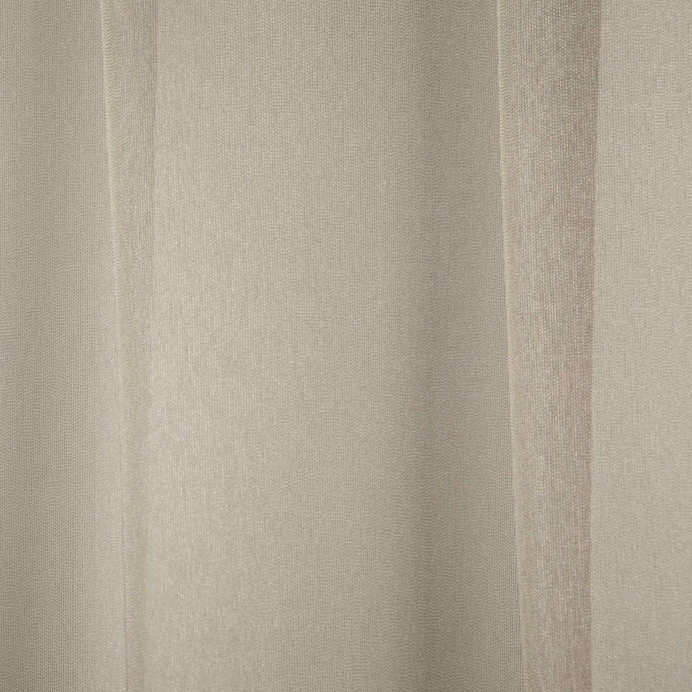 Cool silver-grey woven fabric with subtle vertical tonal bands and fine texture