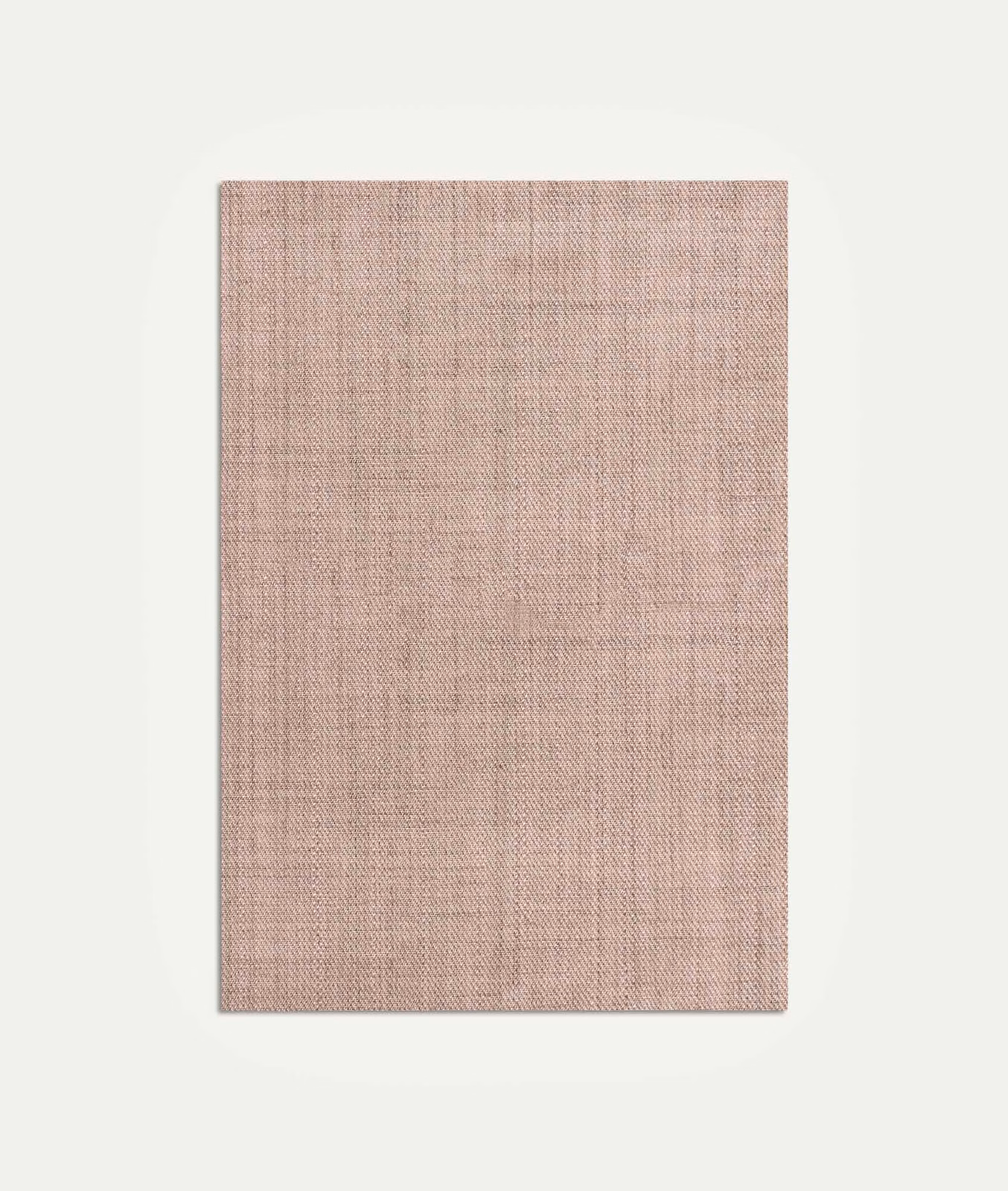 Dusty blush-pink woven swatch with fine vertical and horizontal crosshatch texture