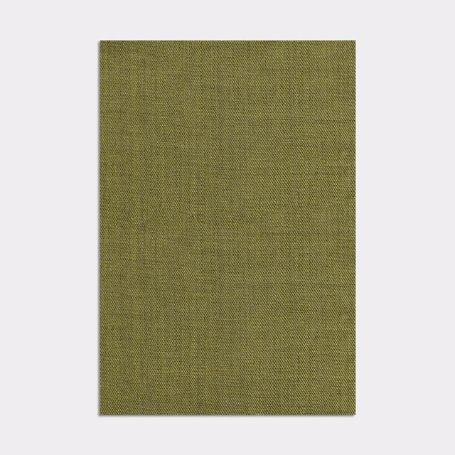 Muted olive-khaki close-woven fabric swatch with a subtly mottled surface