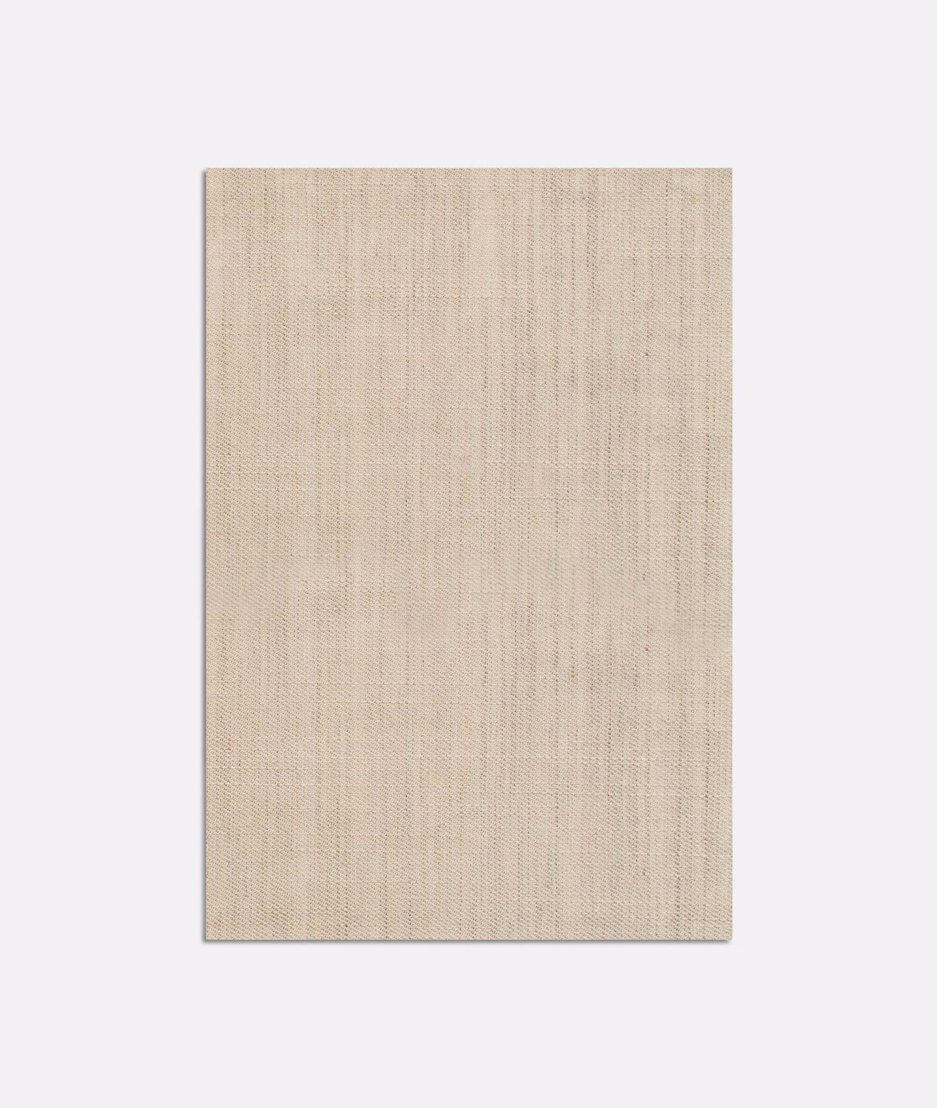Pale natural-beige woven swatch with fine vertical texture and subtle tonal variation