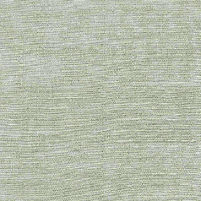 Pale sage-green moiré textile showing fine grid weave and cloudy white variation