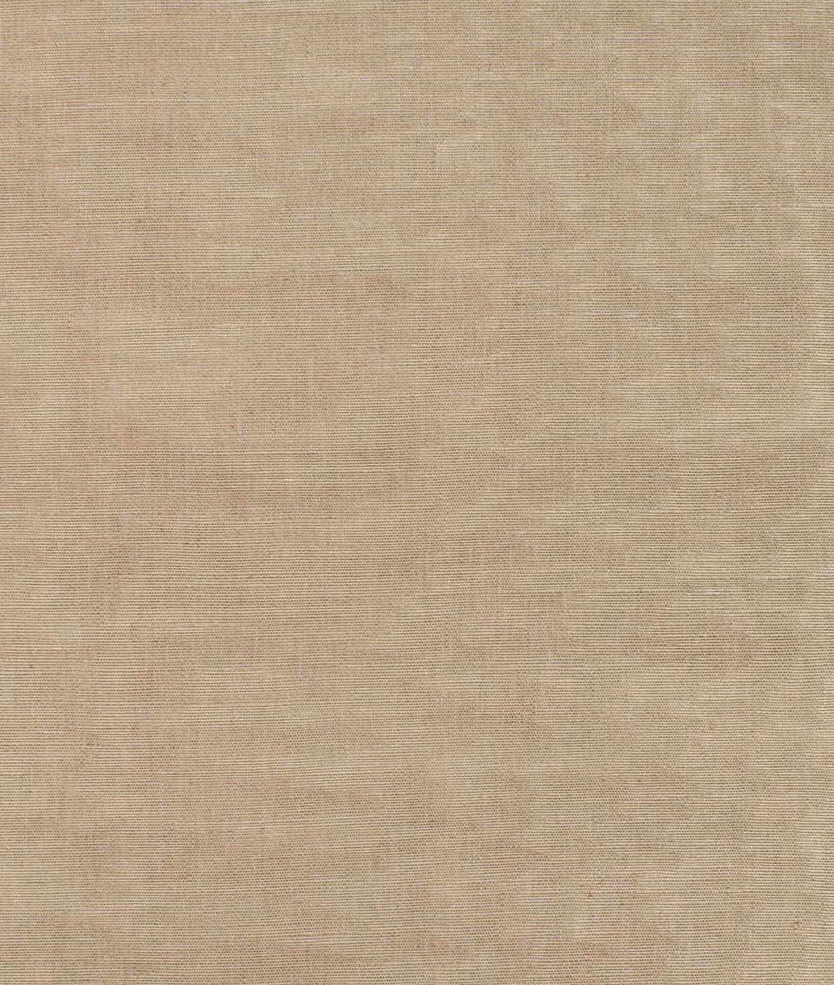 Warm flax-taupe moiré textile with fine crosshatch weave and soft tonal mottling