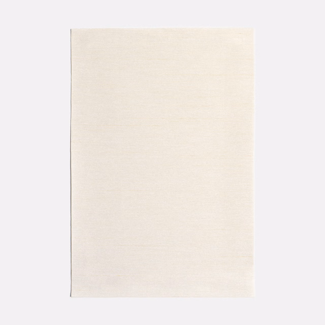 Pale ivory textile swatch with fine horizontal weave and softly matte surface