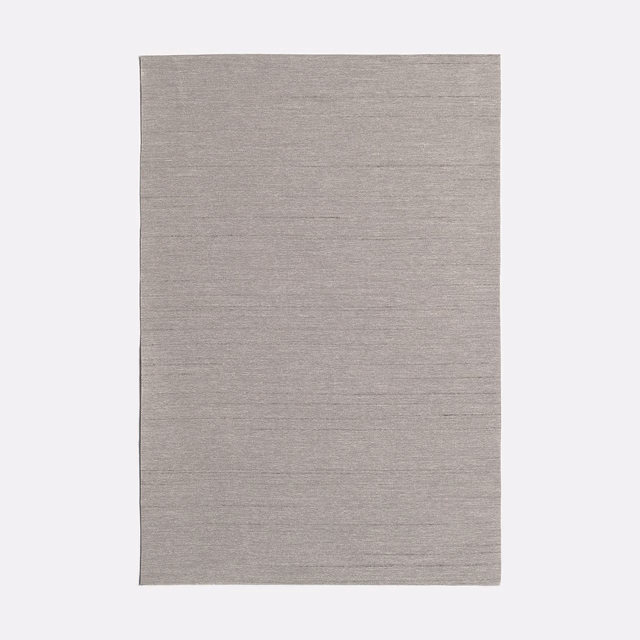Cool lead-grey swatch showing a fine, subtly striated horizontal weave