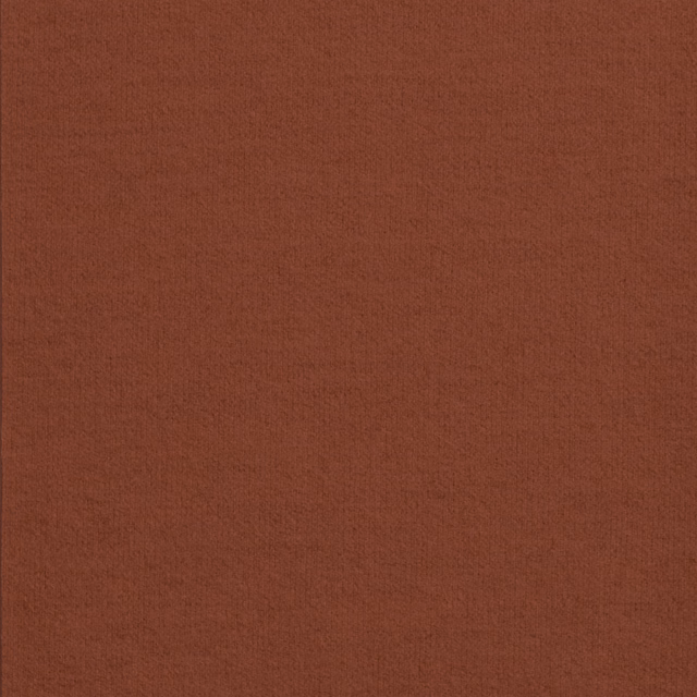 Close-up of deep rust terracotta fabric with a subtle fine woven texture