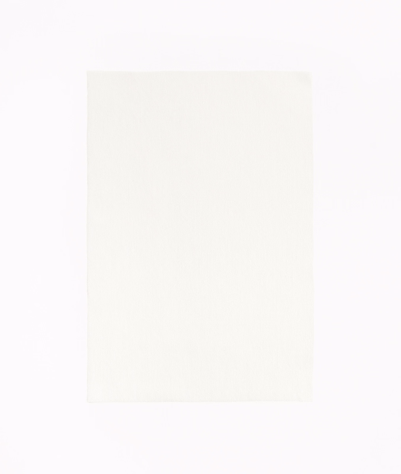 Ivory-white fabric swatch with a barely visible vertical woven texture