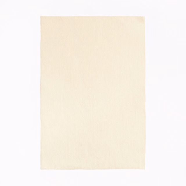 Pale sand-beige fabric swatch with a fine, softly brushed vertical texture