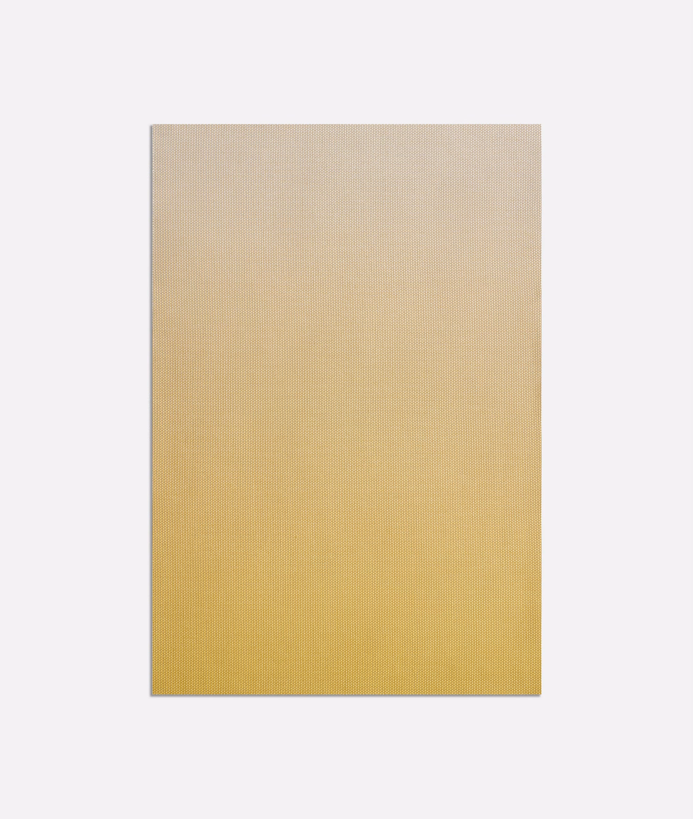 Pale beige to warm mustard yellow ombré fabric with a fine woven texture