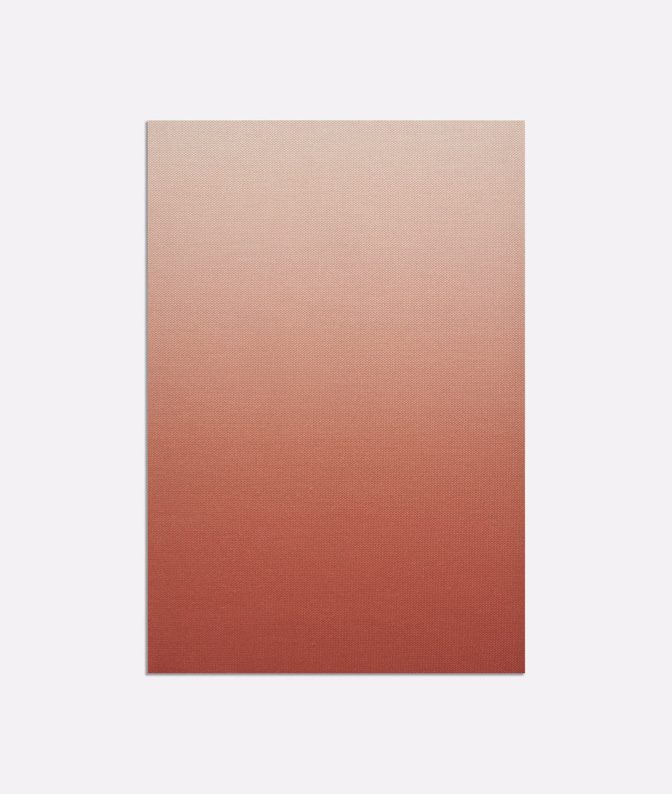 Warm coral textile swatch fading from pale blush to deep red with subtle horizontal texture