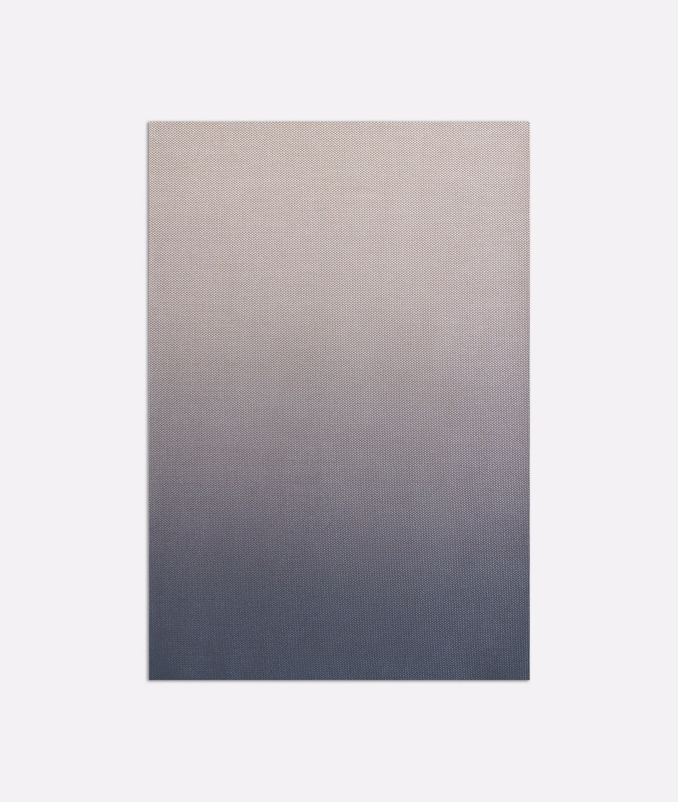 Taupe to deep blue-charcoal ombré fabric with a fine, even woven texture