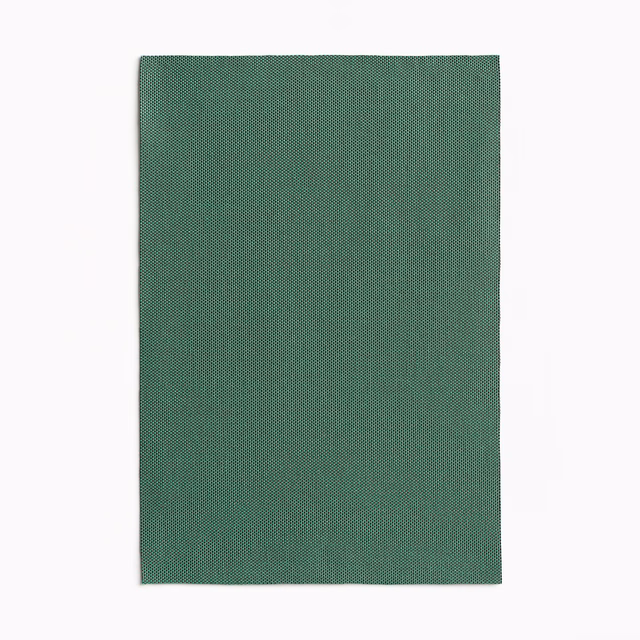 Deep teal-green woven swatch with fine diagonal micro-texture and subtle tonal depth