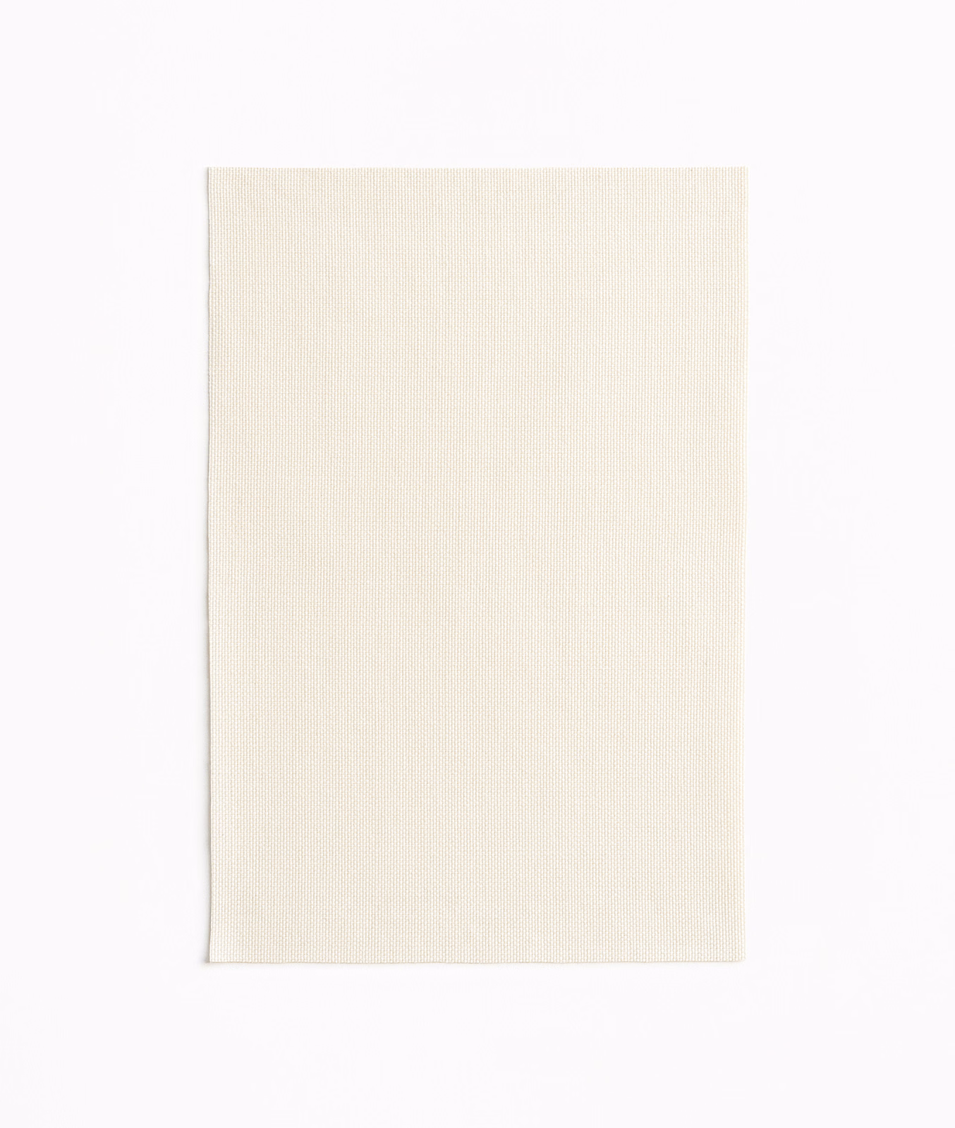 Warm ivory Dedar fabric swatch showing a fine, even plain weave