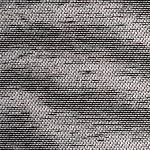 Cool silver-grey fabric with charcoal horizontal ridges and a fine woven sheen