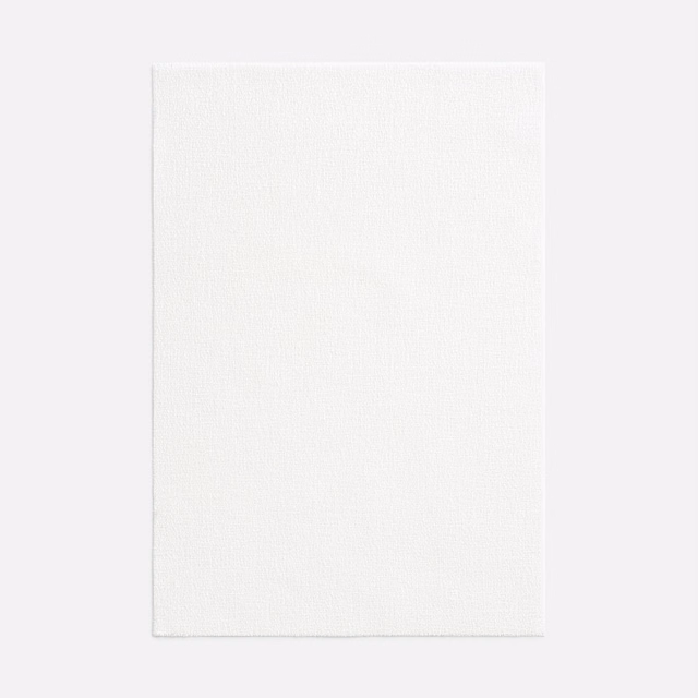 Soft ivory-white fabric swatch showing a fine, subtly sandy plain weave