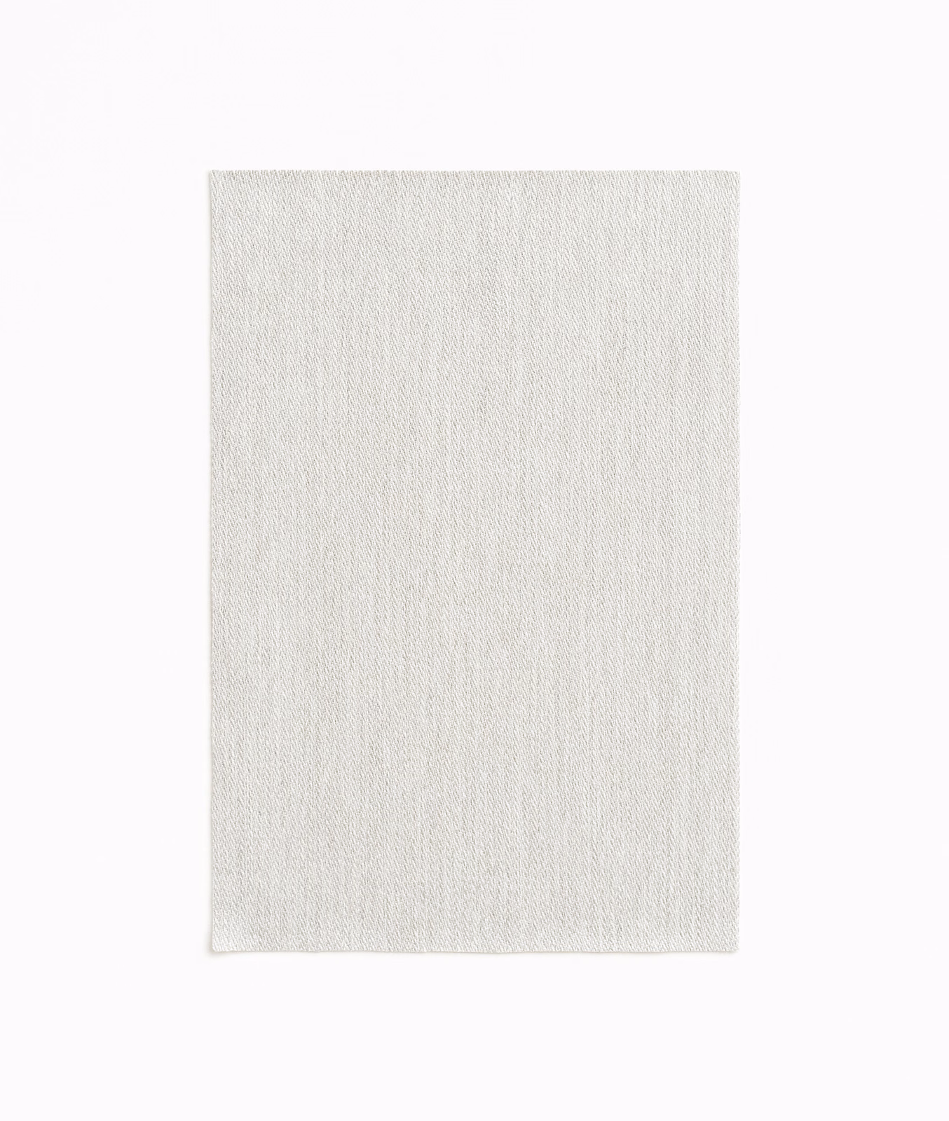 Pale cool grey Rebus fabric with fine vertical woven texture and soft tonal variation