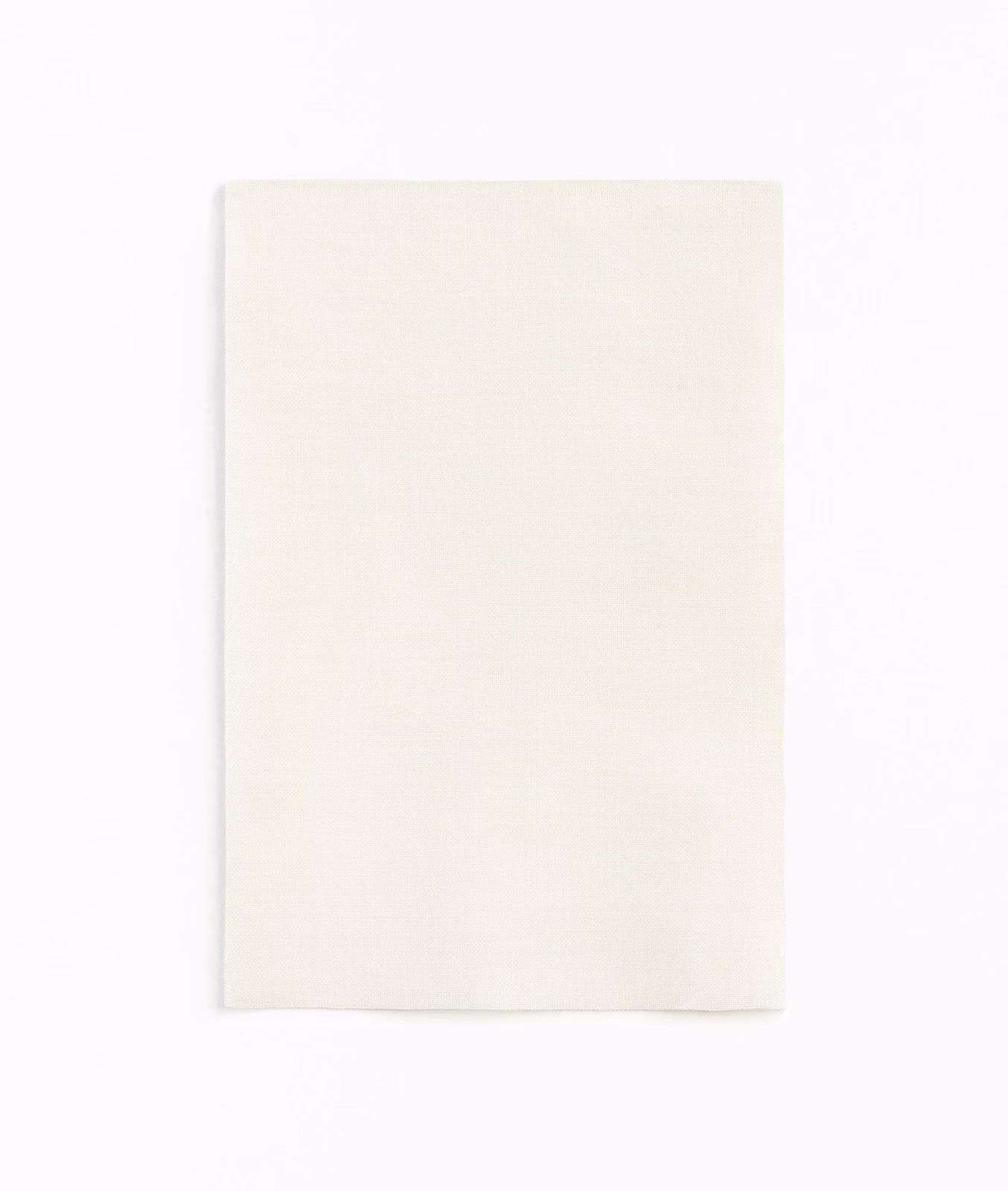 Soft ivory textile with a fine, barely visible woven grid texture