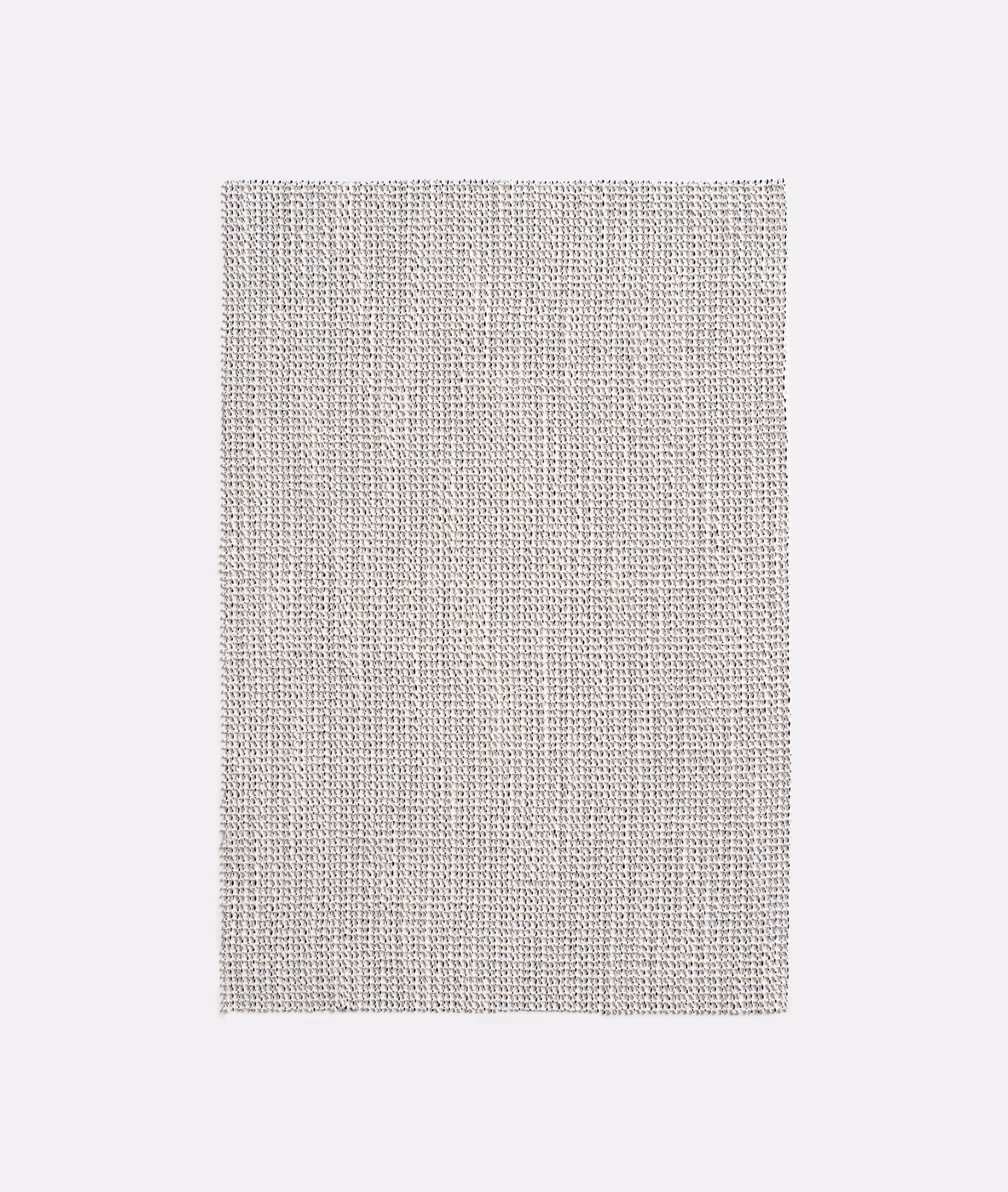 Pale vanilla woven fabric swatch with a fine, subtly flecked texture