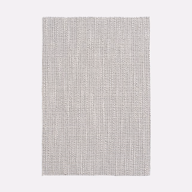Pale vanilla woven fabric swatch with a fine, subtly flecked texture