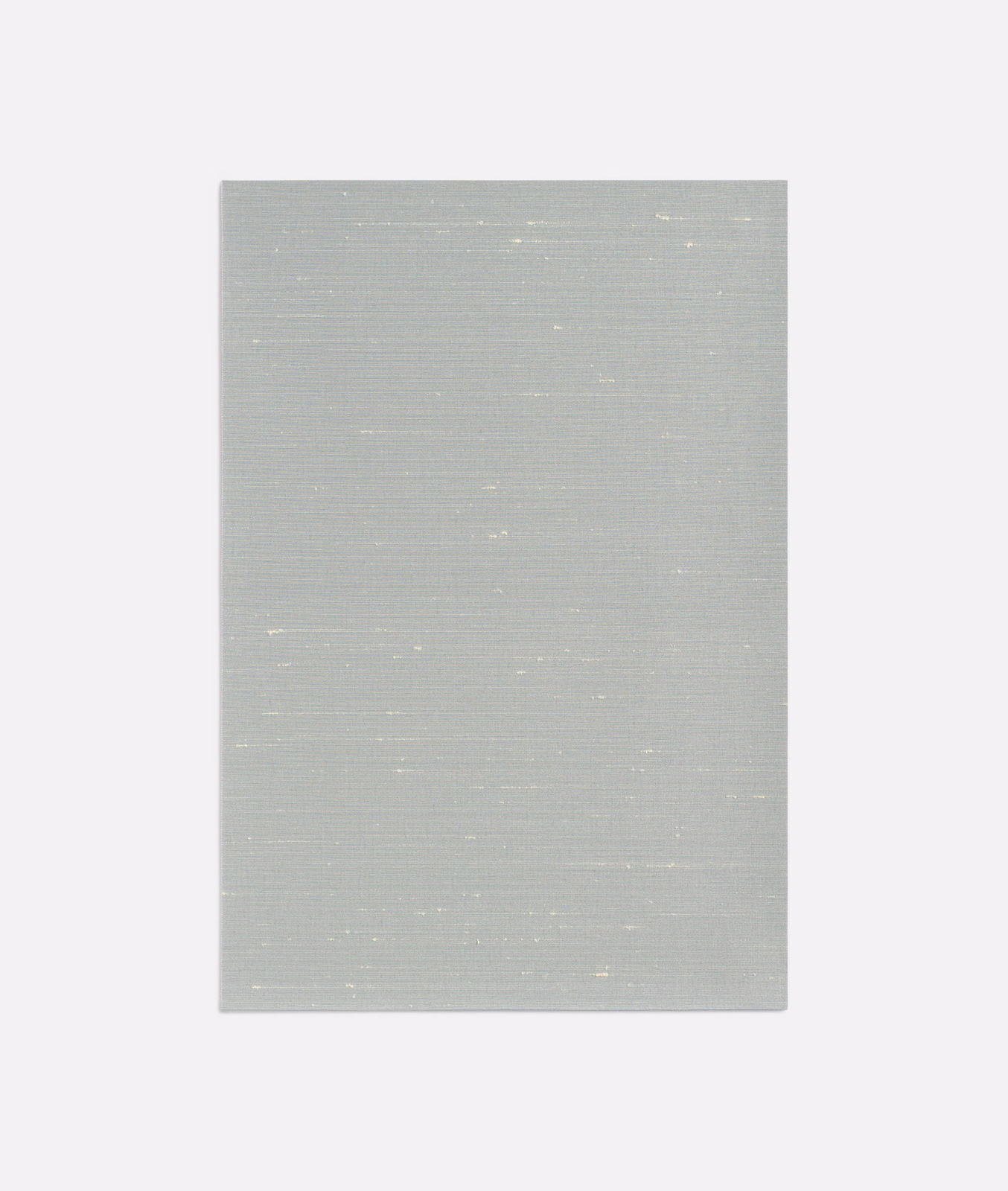 Pale blue-grey Sibilla Acier textile with fine horizontal weave and scattered light flecks