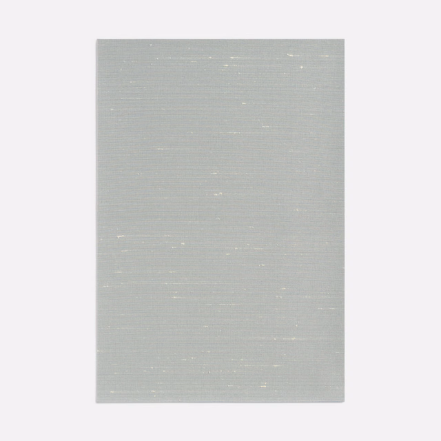 Pale blue-grey Sibilla Acier textile with fine horizontal weave and scattered light flecks