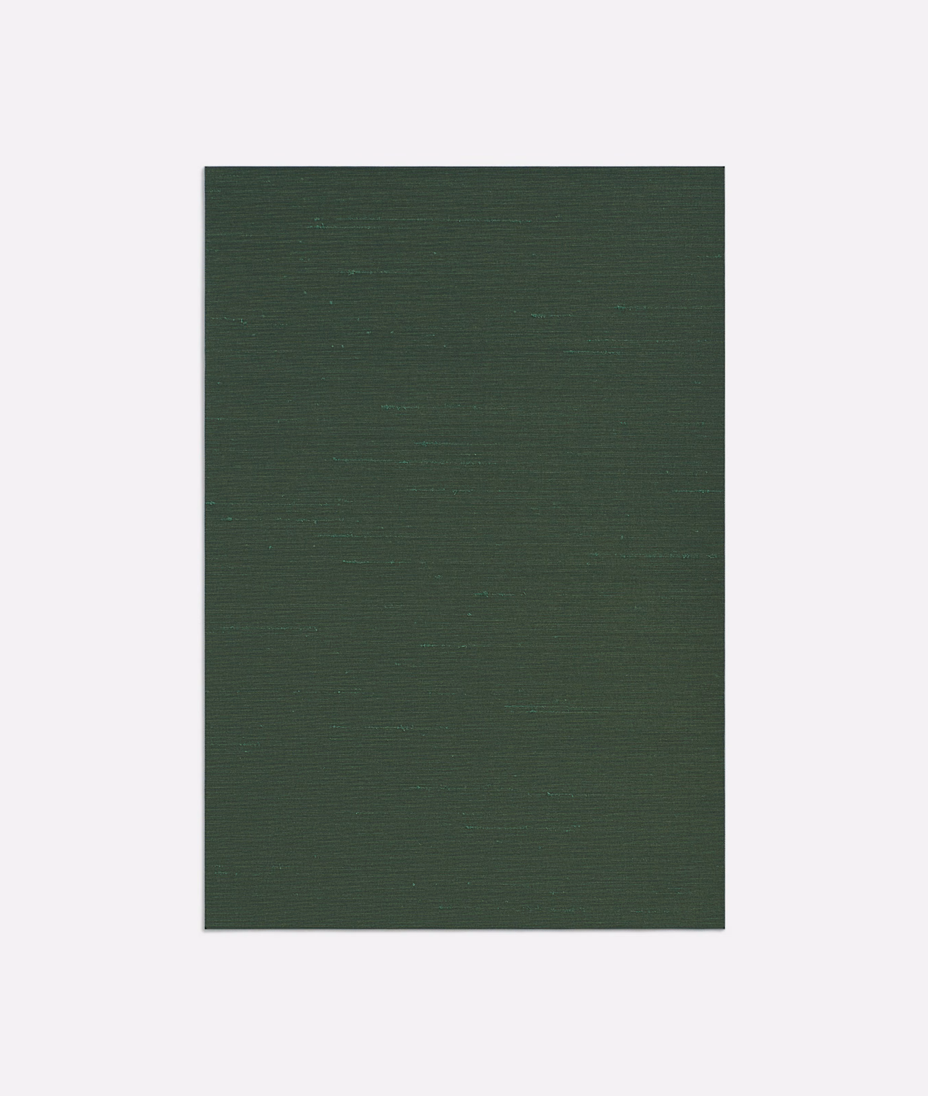 Deep forest-green textile swatch with a fine, subtly ribbed horizontal weave