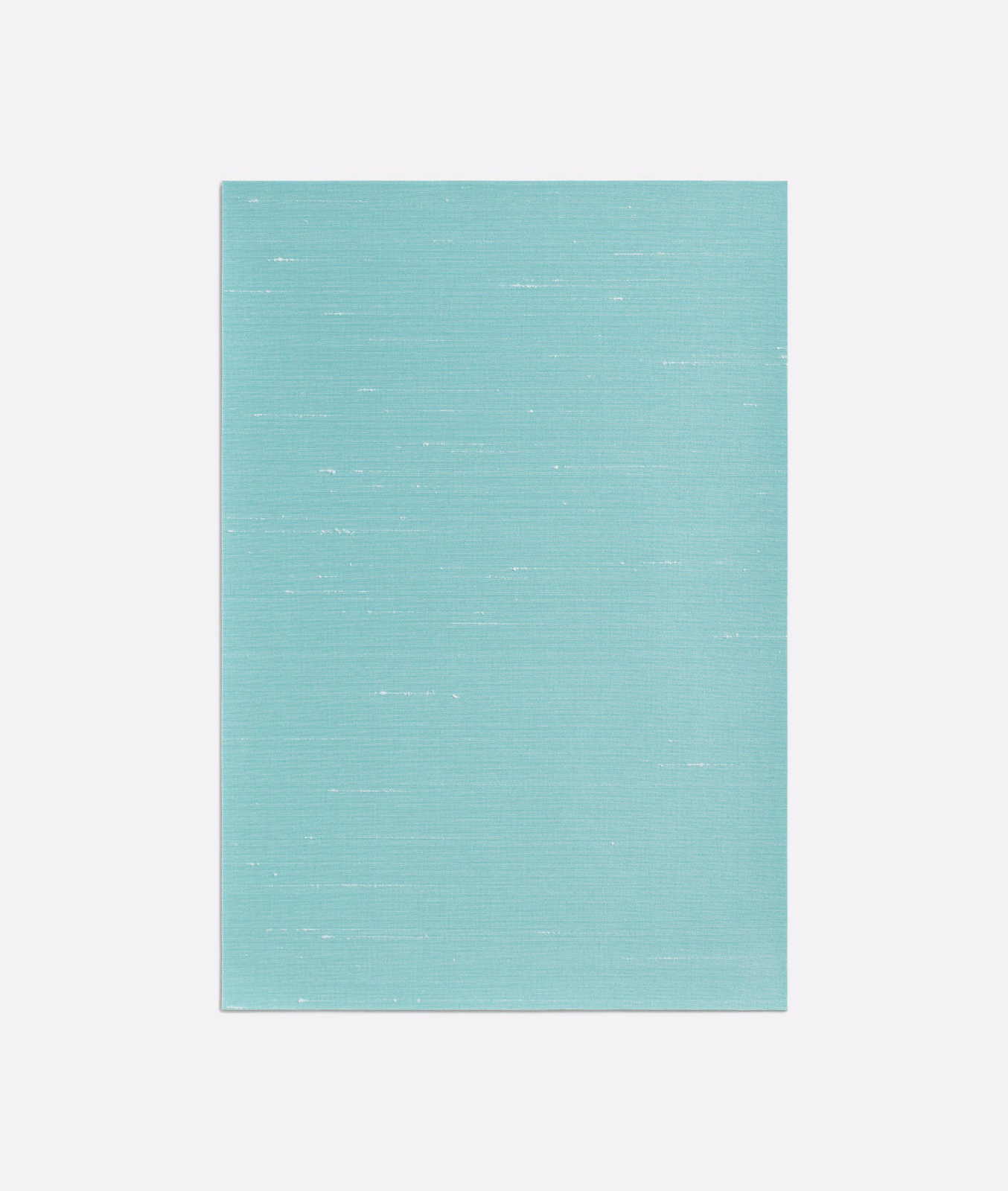 Aqua turquoise Sibilla fabric with fine horizontal texture and scattered pale flecks