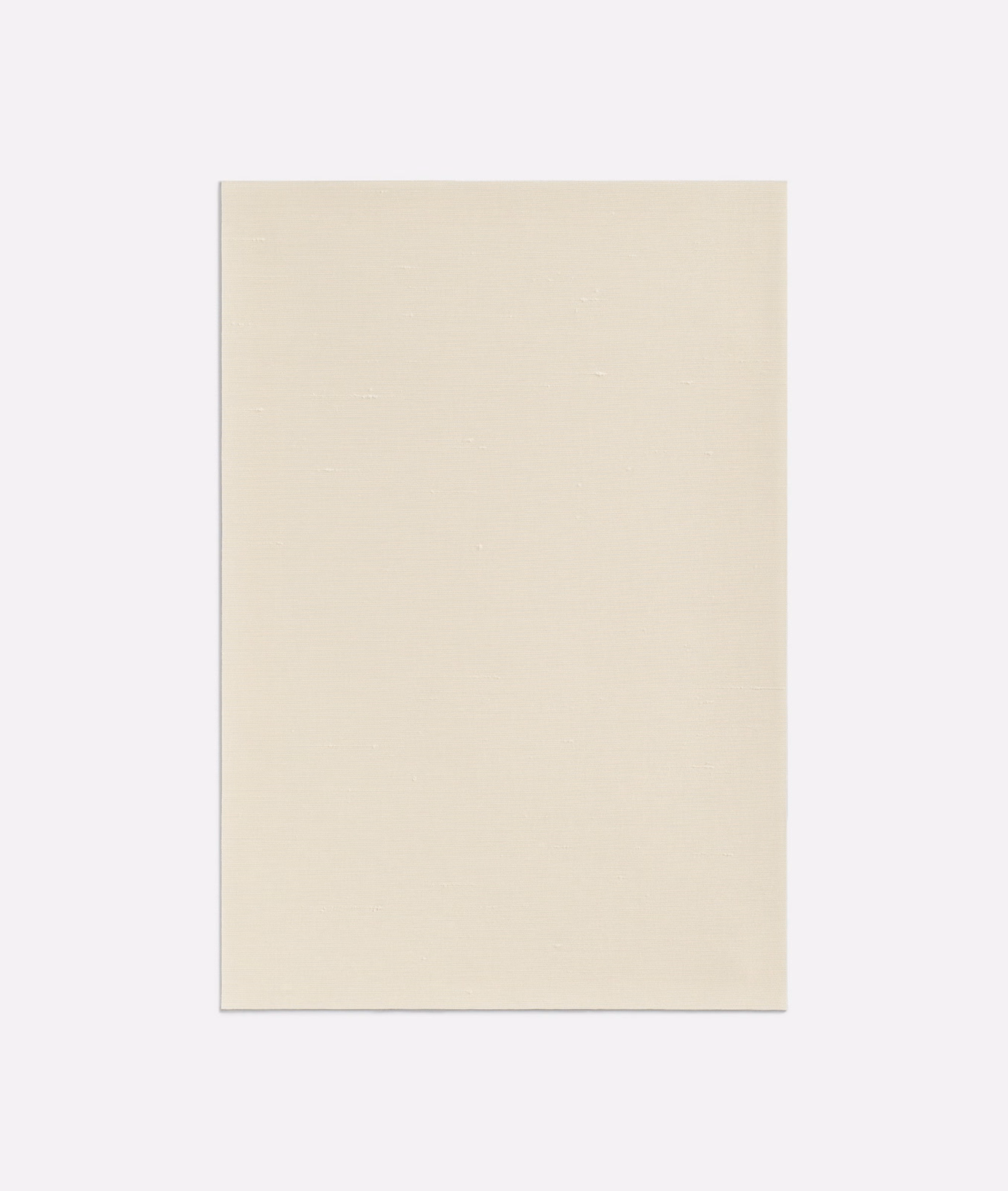 Warm ivory plain-weave fabric swatch with subtle horizontal texture and soft cream shading
