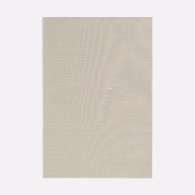 Warm putty-greige textile with a fine, subtly irregular horizontal weave
