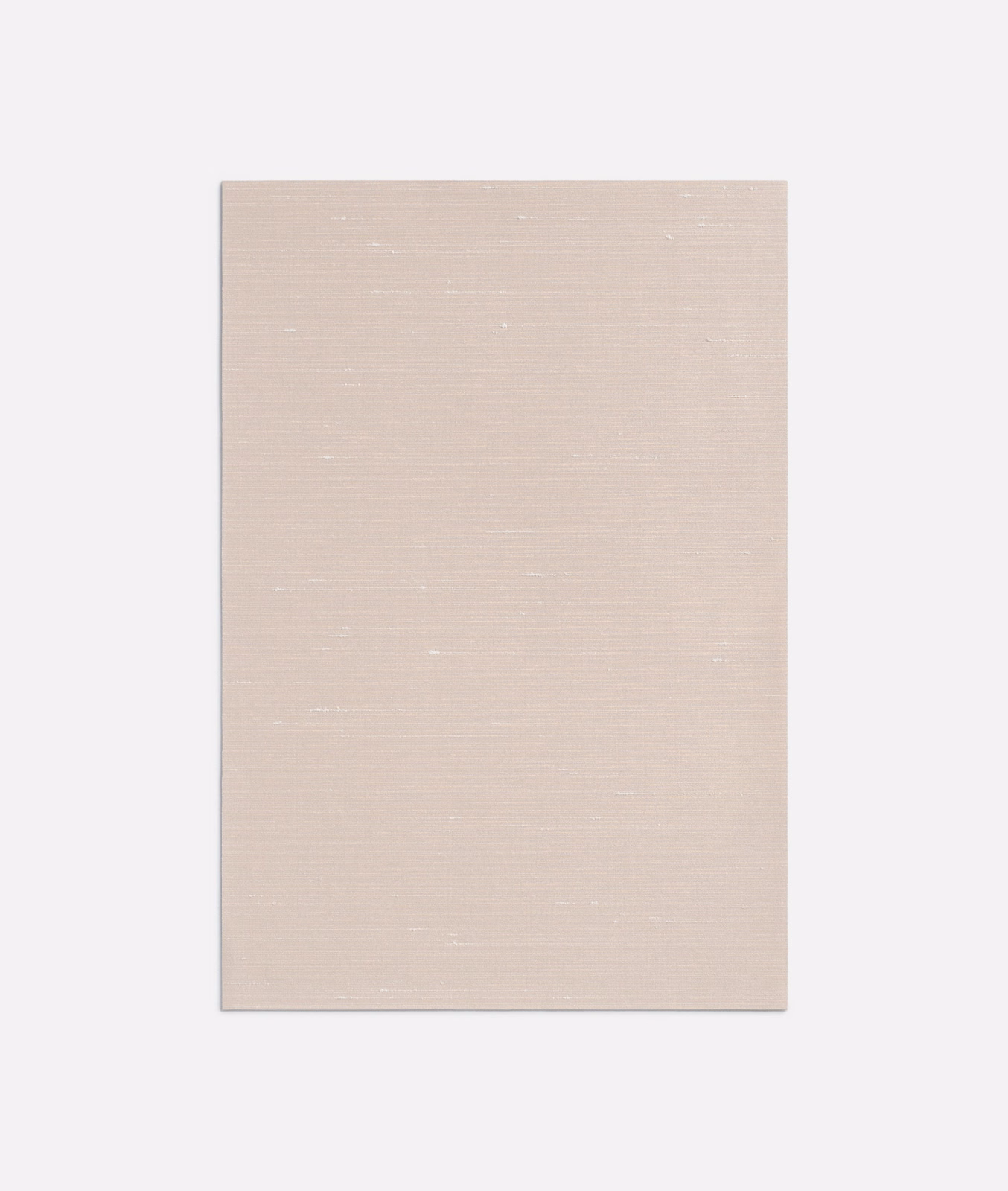 Pale blush-nude fabric swatch with fine horizontal weave and subtle light-catching flecks