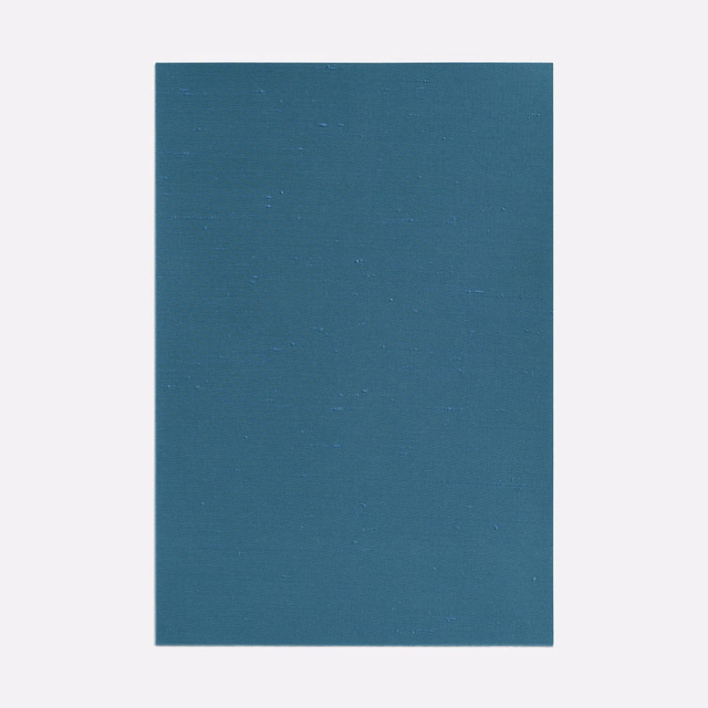 Deep Prussian blue-teal woven fabric with subtle horizontal texture