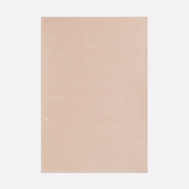 Pale dusty rose fabric with fine horizontal weave and subtle light flecks