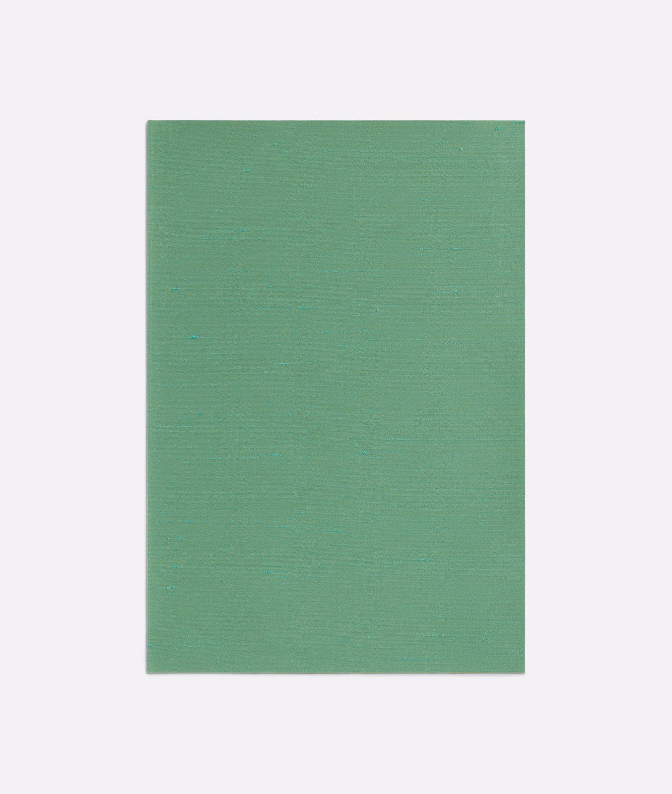 Emerald green textile swatch with a fine, subtly horizontal woven texture