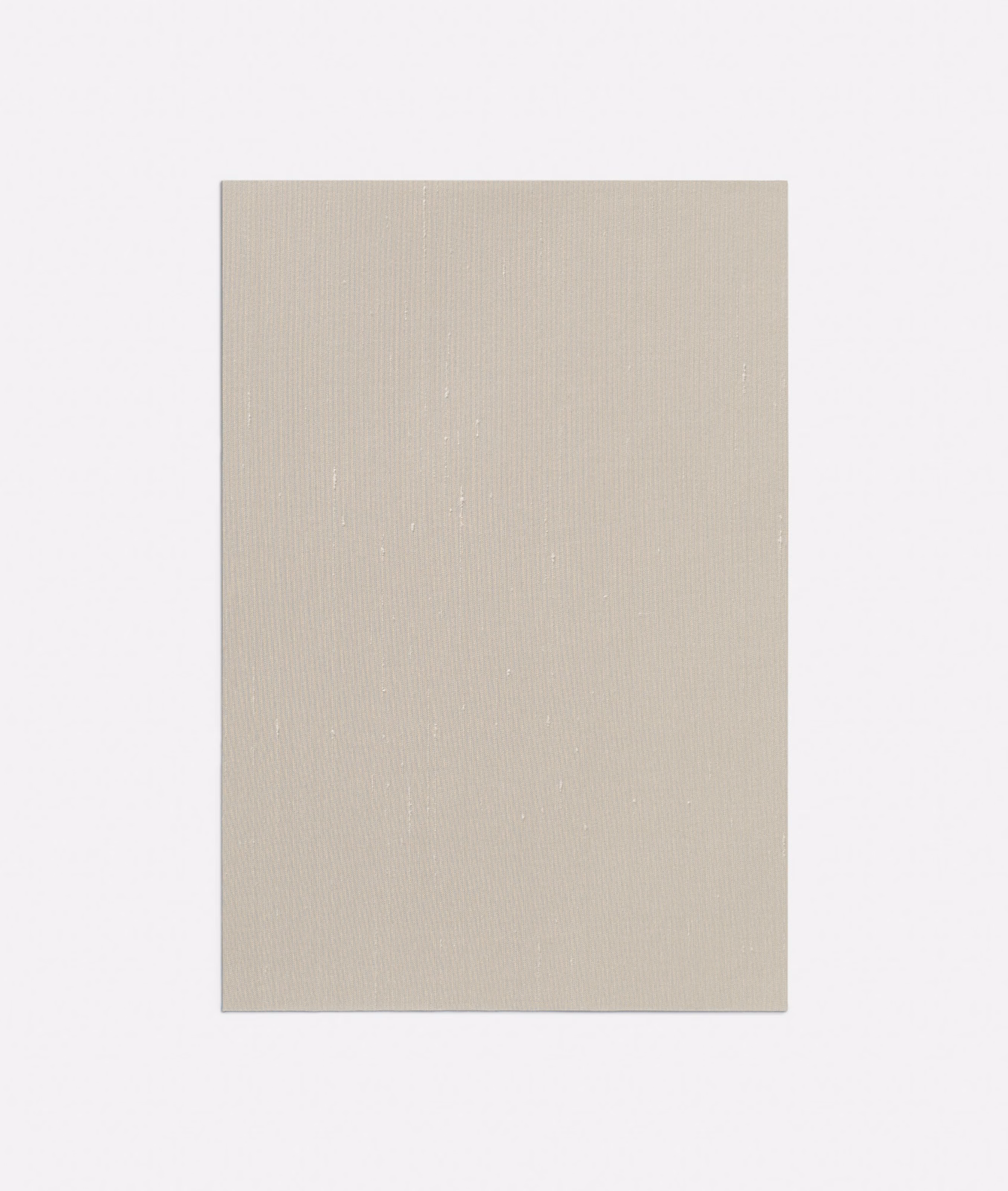 Warm greige taupe swatch with fine vertical ribs and a softly matte woven texture