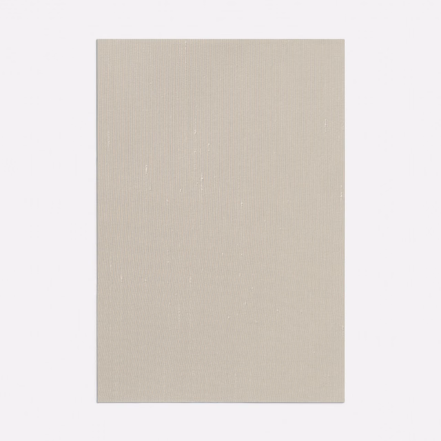 Warm greige taupe swatch with fine vertical ribs and a softly matte woven texture