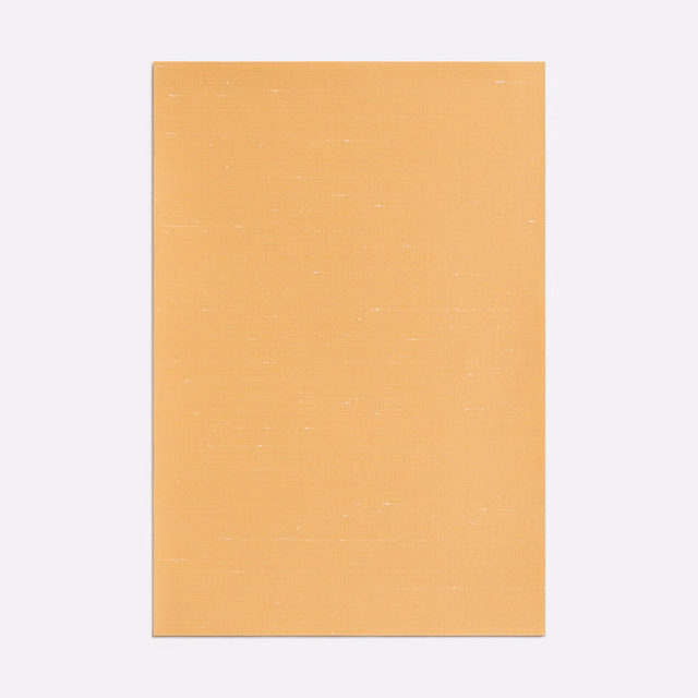Apricot-orange woven swatch with fine horizontal texture and softly matte surface
