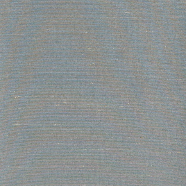 Cool acier blue-grey textile with fine horizontal ribbing and scattered pale threads